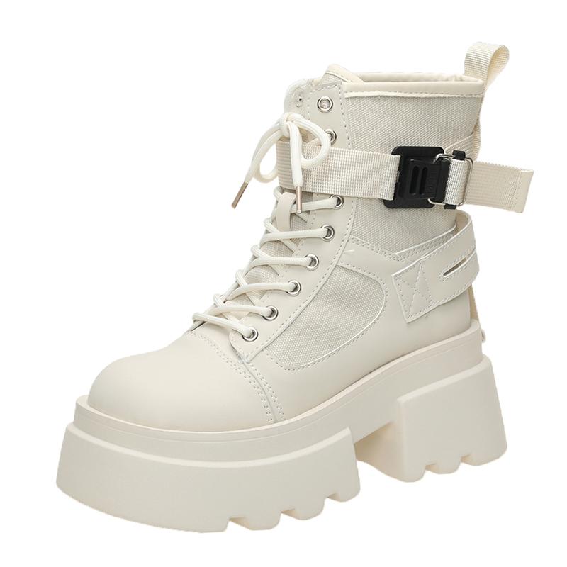 Модные женские ботинки на высокой платформе для мотоциклистов, осенне-весенние, каблук 7,5 см, ботильоны, женские, массивные кроссовки, зимняя кожаная обувь для женщин 35 бежевый
Модные женские ботинки на высокой платформе для мотоциклистов, осенне-весенние, каблук 7,5 см, ботильоны, женские, массивные кроссовки, зимняя кожаная обувь для женщин 35 бежевый