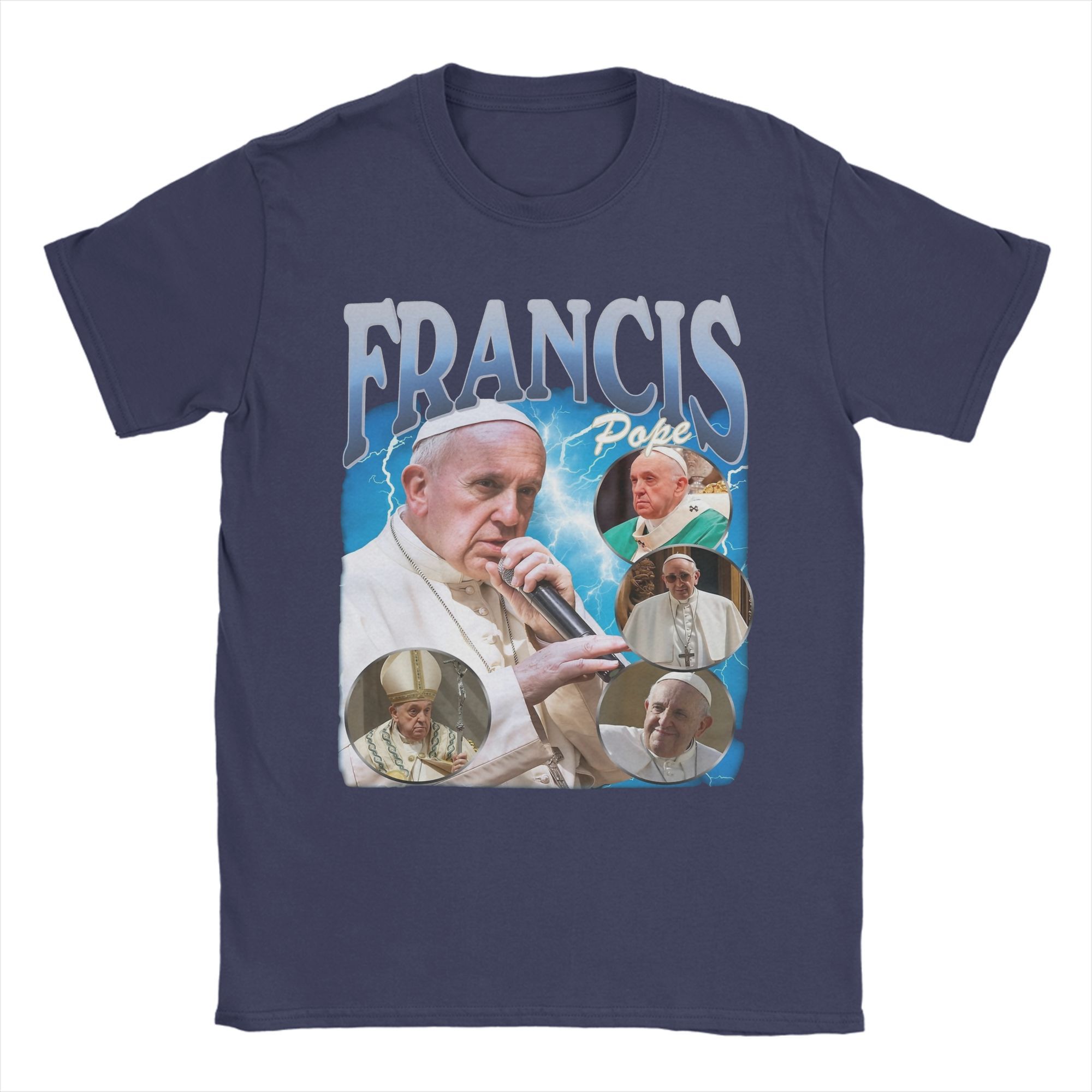 Pope Francis Mens T Shirt Vintage Tees Short Sleeve Round Neck TShirt Cotton Big Size Tops 4XL
Pope Francis Mens T Shirt Vintage Tees Short Sleeve Round Neck TShirt Cotton Big Size Tops 4XL