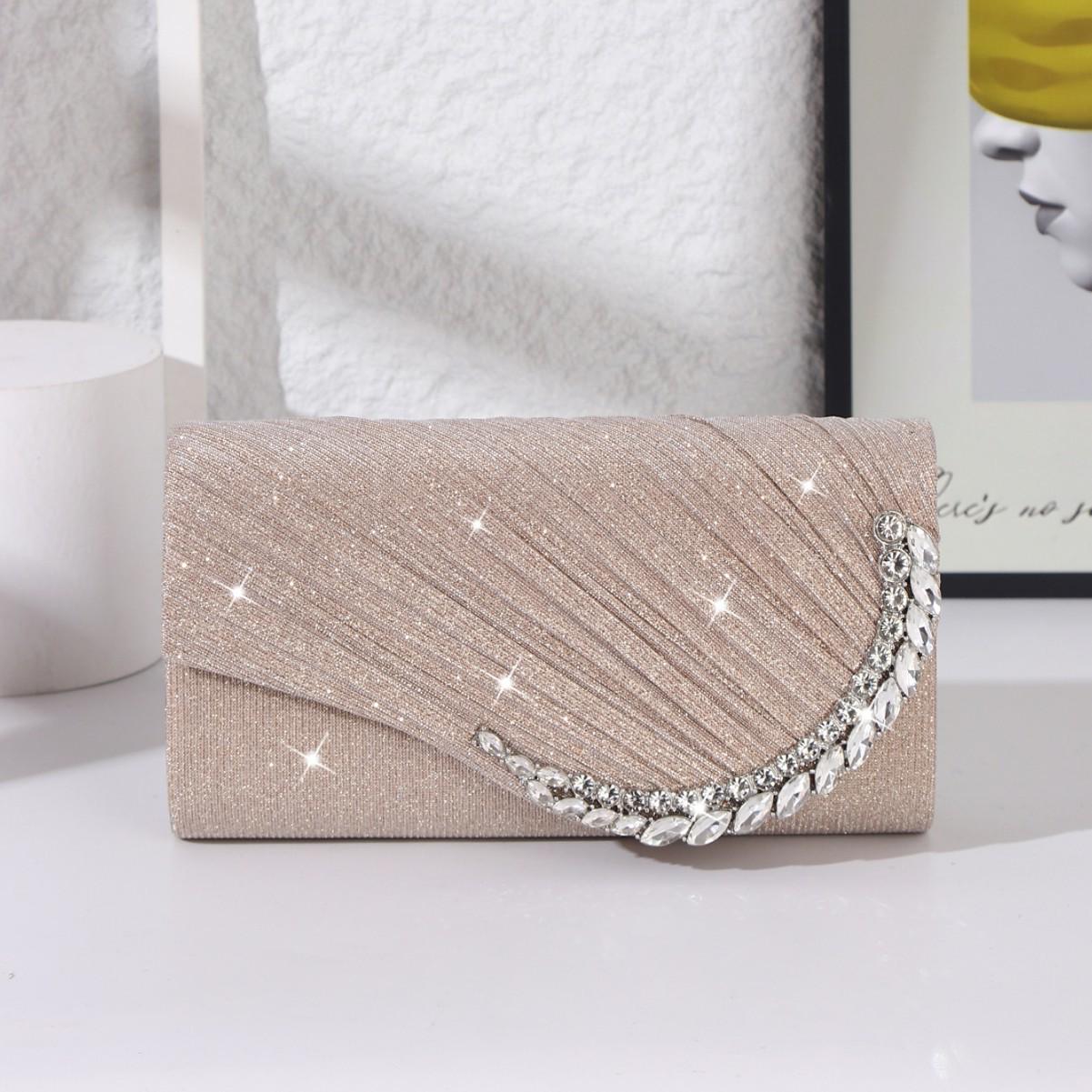 Elegant Pleated Clutch Bag for Socialite Banquets and Wedding Events
Elegant Pleated Clutch Bag for Socialite Banquets and Wedding Events