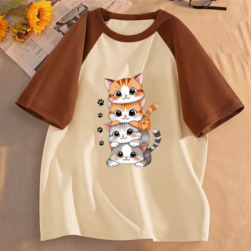 Kawaii Cat Kids Tshirts Summer Short Sleeve Tees Cartoon Animal Boys Girls Clothes Cute Kitten Tops Y2K Children T-shirt 160
Kawaii Cat Kids Tshirts Summer Short Sleeve Tees Cartoon Animal Boys Girls Clothes Cute Kitten Tops Y2K Children T-shirt 160