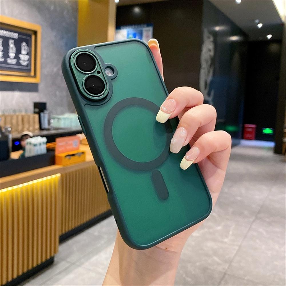 For iPhone 16 Plus Magnetic Case with Lens Film/Detachable Lens Frame Hybrid Phone Back Cover Midnight Green
For iPhone 16 Plus Magnetic Case with Lens Film/Detachable Lens Frame Hybrid Phone Back Cover Midnight Green