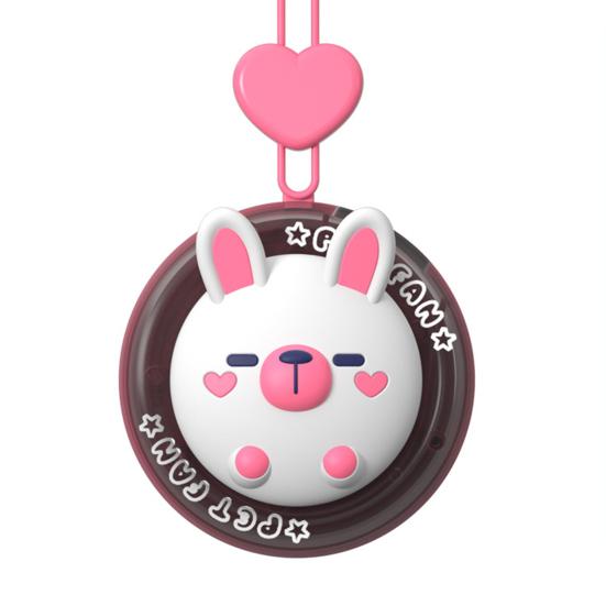 Hanger Fan Mini Portable Round Palm-Sized Fan with Built-in Lanyard Cartoon Animal Design Multi-Speed Adjustable Cooling Fan Rabbit
Hanger Fan Mini Portable Round Palm-Sized Fan with Built-in Lanyard Cartoon Animal Design Multi-Speed Adjustable Cooling Fan Rabbit