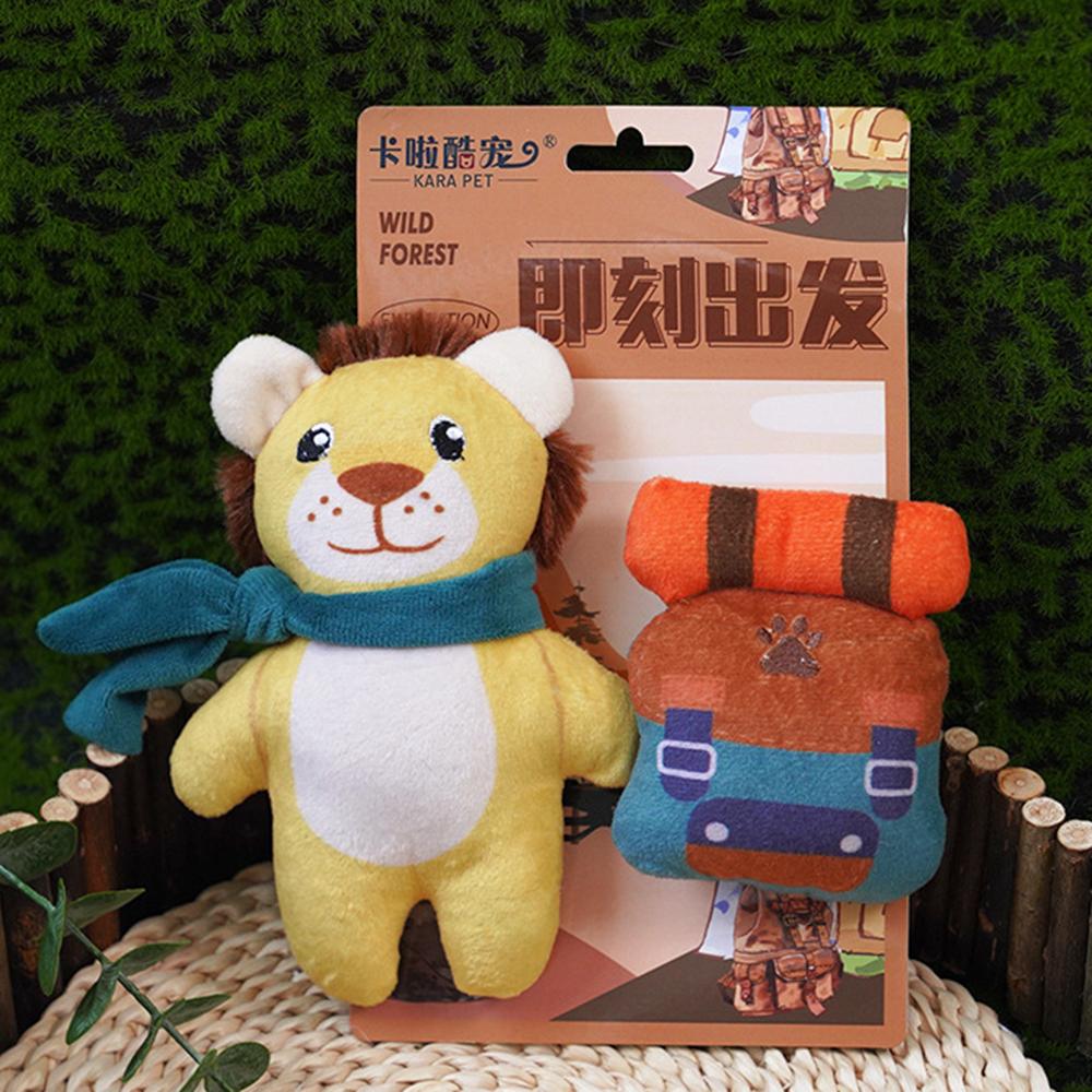 KARA PET 2Pcs/Set Dog Soft Plush Squeaky Sound Puppy Chew Toy Pet Molar Training Toy ST Lion+Backpack
KARA PET 2Pcs/Set Dog Soft Plush Squeaky Sound Puppy Chew Toy Pet Molar Training Toy ST Lion+Backpack