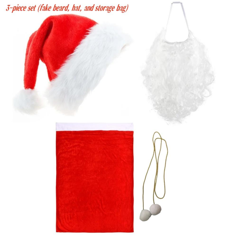 3шт / набор (Синтетическая длинная борода и шляпа, сумка для хранения) Взрослая косплей-борода Санта-Клауса, белая искусственная борода, рождественский декоративный реквизит one size красный
3шт / набор (Синтетическая длинная борода и шляпа, сумка для хранения) Взрослая косплей-борода Санта-Клауса, белая искусственная борода, рождественский декоративный реквизит one size красный