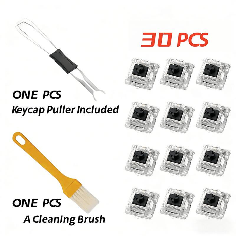 30/50/90Pcs Keyboard Switch Clicker Key Replacement 3 Pin Tactile Switch For Mechanical Keyboard Include Keycap Puller Brush A7
30/50/90Pcs Keyboard Switch Clicker Key Replacement 3 Pin Tactile Switch For Mechanical Keyboard Include Keycap Puller Brush A7