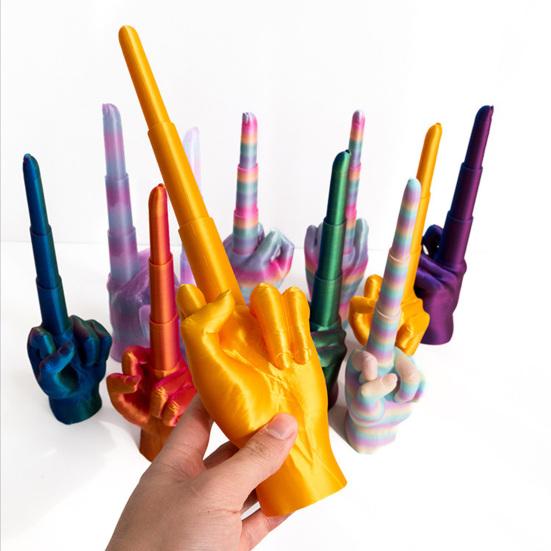 3D Printed Retractable Middle Finger Telescopic Middle Finger Figurine Stress Relief Toy Home Office Living Room Desktop Decoration Ornament Gag Gift C
3D Printed Retractable Middle Finger Telescopic Middle Finger Figurine Stress Relief Toy Home Office Living Room Desktop Decoration Ornament Gag Gift C