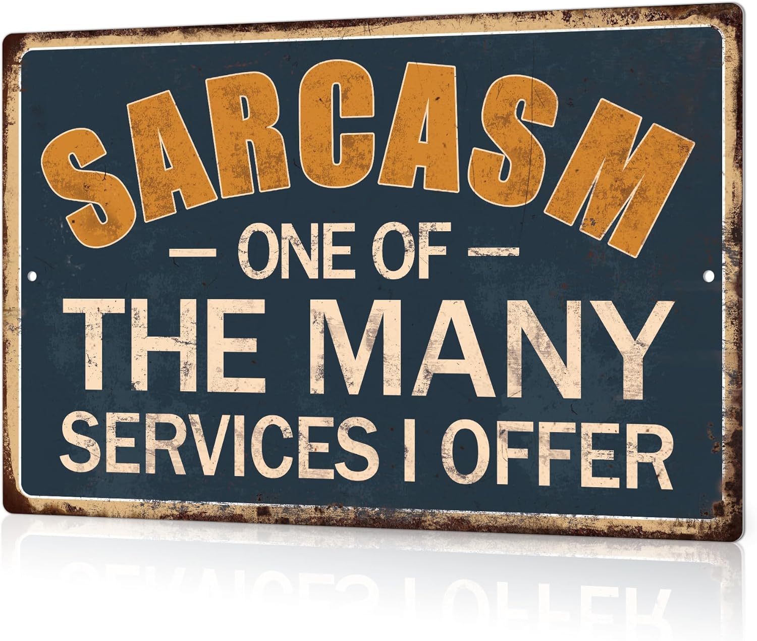 Putuo Decor Funny Metal Tin Sign Sarcasm One of the Many Services I Offer Humorous Quote Sign Vintage Wall Art for Man Ca 20x30cm(7.8x11.8inch)
Putuo Decor Funny Metal Tin Sign Sarcasm One of the Many Services I Offer Humorous Quote Sign Vintage Wall Art for Man Ca 20x30cm(7.8x11.8inch)