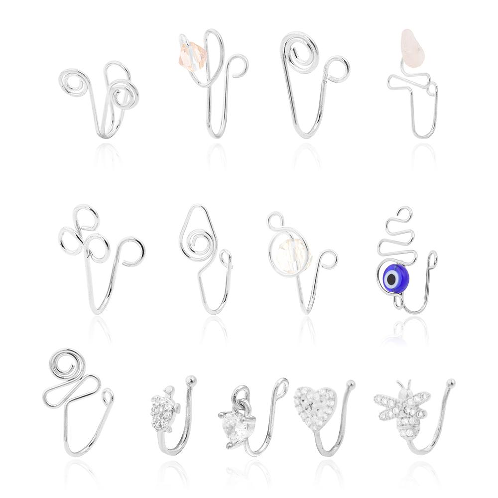 5pcs/lot Non Piercing Cliped Nose Ring Mix Style U Shape Nose Clips Gold Silver Color Nose Hoop for Women Men Fake Body Jewelry
5pcs/lot Non Piercing Cliped Nose Ring Mix Style U Shape Nose Clips Gold Silver Color Nose Hoop for Women Men Fake Body Jewelry
