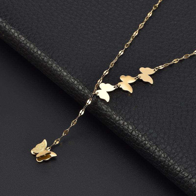 Mori-Style Butterfly Pendant Necklace for Women, High-End Titanium Steel Clavicle Chain with Natural Fairy Elegance. золотой
Mori-Style Butterfly Pendant Necklace for Women, High-End Titanium Steel Clavicle Chain with Natural Fairy Elegance. золотой