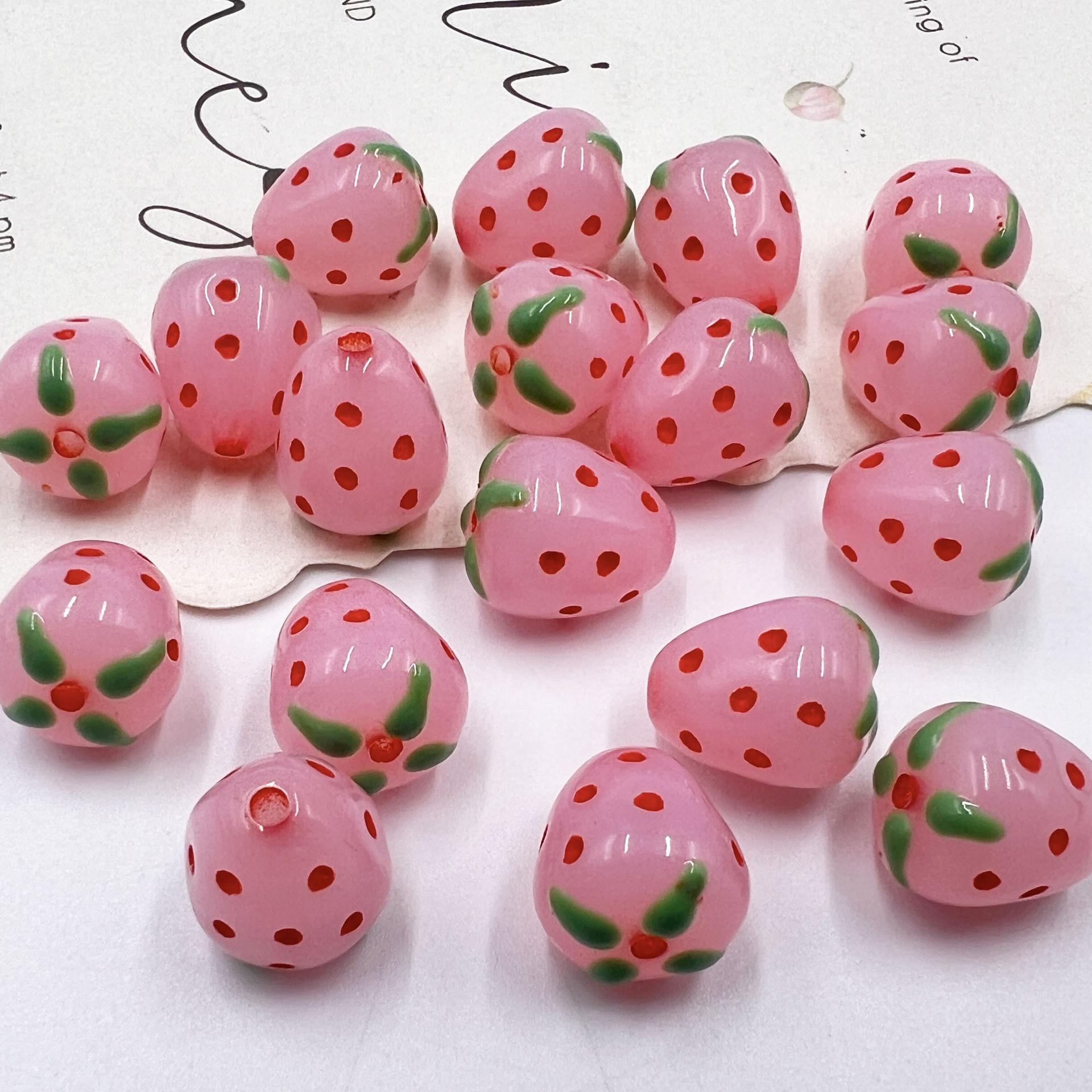 10/30/50PCS Acrylic Straight Hole Fruit Strawberry Beads 12x14mm for DIY Jewelry Making Necklaces Bracelets Craft Supplies 10PCS
10/30/50PCS Acrylic Straight Hole Fruit Strawberry Beads 12x14mm for DIY Jewelry Making Necklaces Bracelets Craft Supplies 10PCS