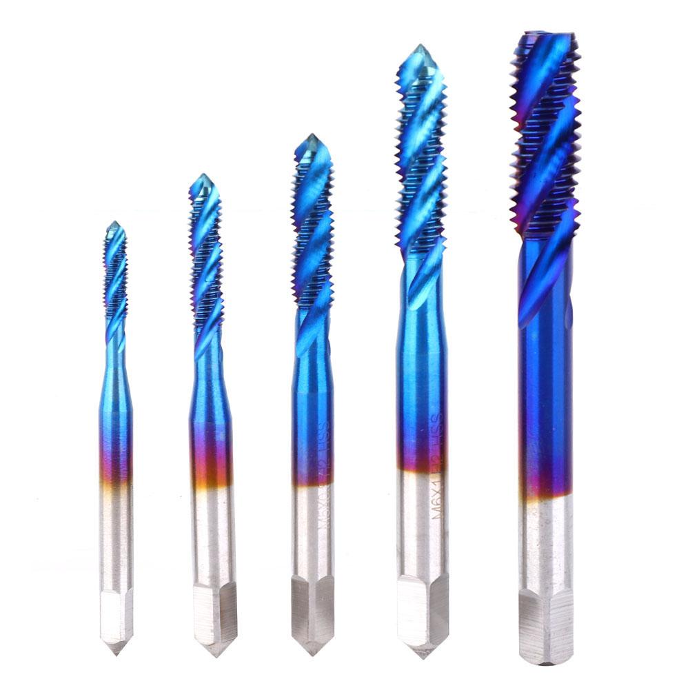 5Pcs Screw Thread Tap Blue Coated High Speed Steel Tapping Drill Bit for Machine Tool
5Pcs Screw Thread Tap Blue Coated High Speed Steel Tapping Drill Bit for Machine Tool