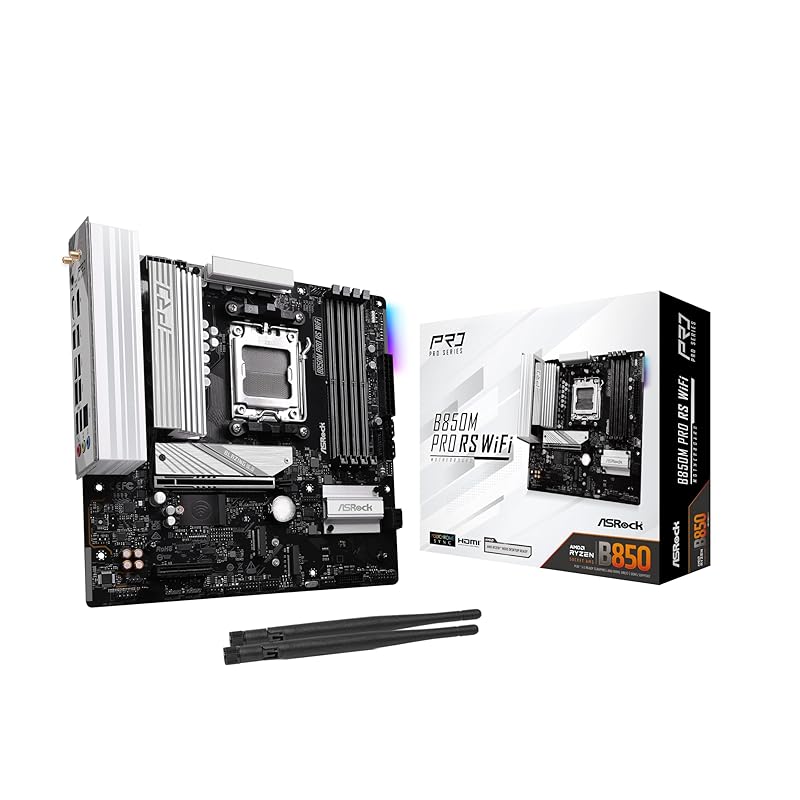 ASRock motherboard B850M Pro RS WiFi AMD Ryzen 9000 / 8000 7000 series CPU (Soket AM5) correspondence DDR5 Micro ATX [Domestic authorized distributor
ASRock motherboard B850M Pro RS WiFi AMD Ryzen 9000 / 8000 7000 series CPU (Soket AM5) correspondence DDR5 Micro ATX [Domestic authorized distributor