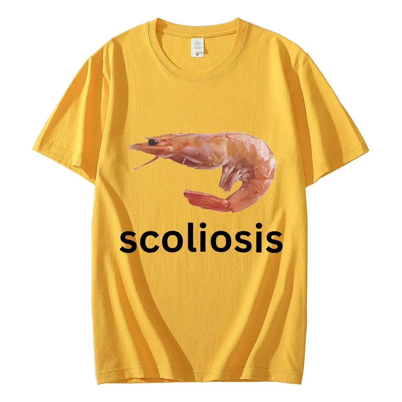 Scoliosis Funny Shrimp Meme T-shirt Unisex Fashion Casual T-shirts Streetwear Women T Shirts Summer Short Sleeve T Shirts 4XL
Scoliosis Funny Shrimp Meme T-shirt Unisex Fashion Casual T-shirts Streetwear Women T Shirts Summer Short Sleeve T Shirts 4XL