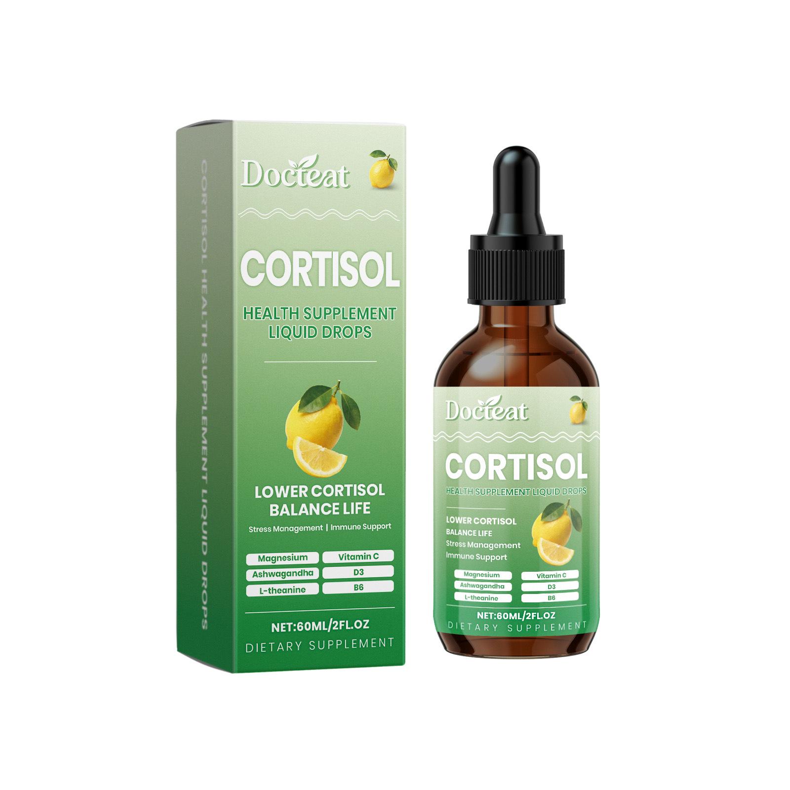 DOCTEAT Cortisol Balance Drops: Gentle Formula for Enhanced Emotional Balance
DOCTEAT Cortisol Balance Drops: Gentle Formula for Enhanced Emotional Balance
