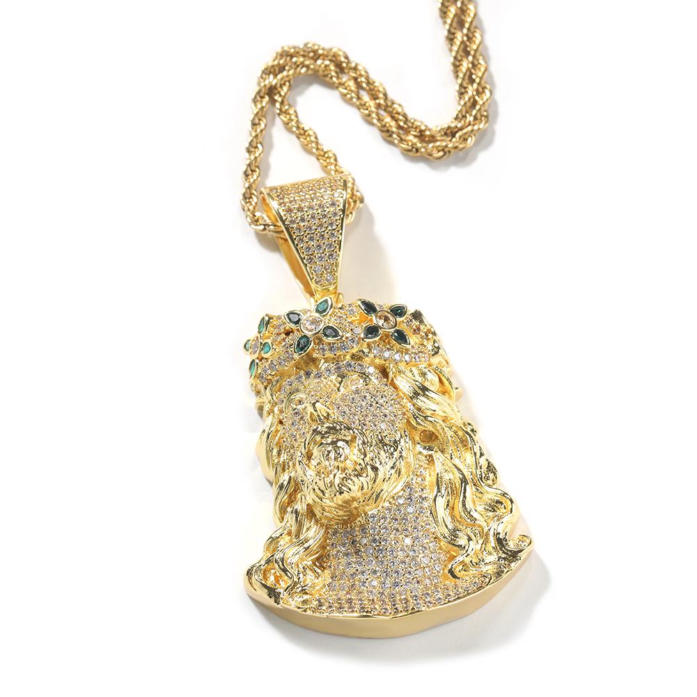 THE BLING KING Religious Jesus Head Pendant Iced Out Two Tone Green Cubic Zirconia Pendant Necklace Hiphop Jewelry 3mm Rope chain&16inch золотой
THE BLING KING Religious Jesus Head Pendant Iced Out Two Tone Green Cubic Zirconia Pendant Necklace Hiphop Jewelry 3mm Rope chain&16inch золотой