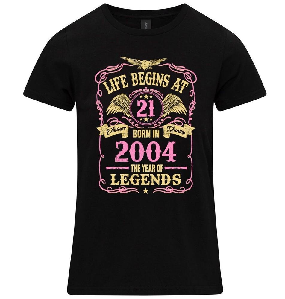 Life Begins At 21 Womens 21st Birthday T-Shirt BORN 2004 Gift Ladies 00s M
Life Begins At 21 Womens 21st Birthday T-Shirt BORN 2004 Gift Ladies 00s M