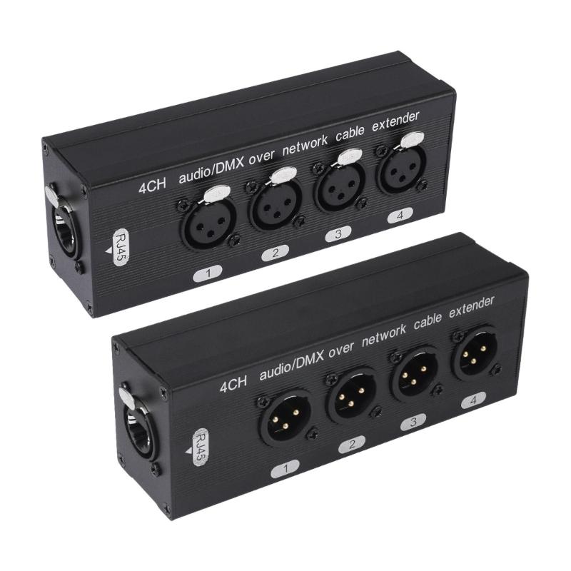 Aluminum 4 Channel 3Pin XLR Sound Extender with CAT5A/CAT6/CAT7 Ethernet Cable Connection for Signal Transmission 1
Aluminum 4 Channel 3Pin XLR Sound Extender with CAT5A/CAT6/CAT7 Ethernet Cable Connection for Signal Transmission 1