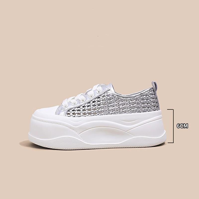 Thick-soled muffin shoes mesh woven breathable little white shoes women s summer outer wear hollow sports sandals 40 серебряный
Thick-soled muffin shoes mesh woven breathable little white shoes women s summer outer wear hollow sports sandals 40 серебряный