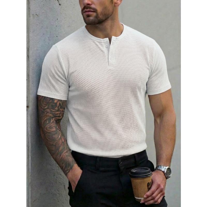 New Men s Summer Round Neck Small Square Button Men s Polo Shirt S белый
New Men s Summer Round Neck Small Square Button Men s Polo Shirt S белый