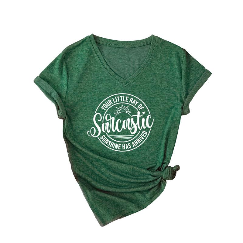 Cross-border Trade Women s Sarcastic Short-Sleeve Fashion T-Shirt XL
Cross-border Trade Women s Sarcastic Short-Sleeve Fashion T-Shirt XL