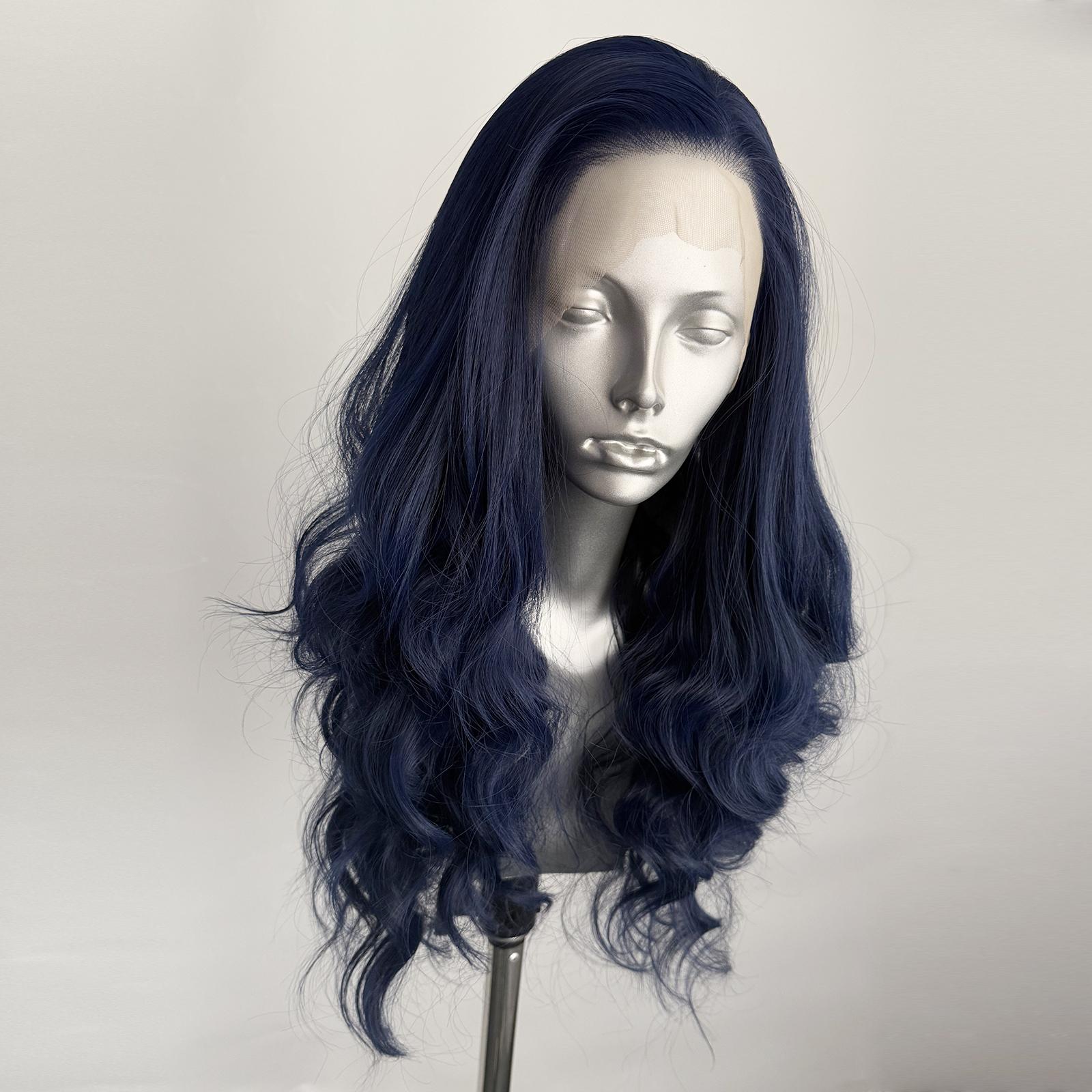 AIMEYA Dark Blue Lace Front Wig Natural Hairline 13x4 Long Body Wave Wig Heat Resistant Synthetic Hair Daily Wear Cosplay Party (Dark Blue,18inches&Lace Front Wigs)
AIMEYA Dark Blue Lace Front Wig Natural Hairline 13x4 Long Body Wave Wig Heat Resistant Synthetic Hair Daily Wear Cosplay Party (Dark Blue,18inches&Lace Front Wigs)