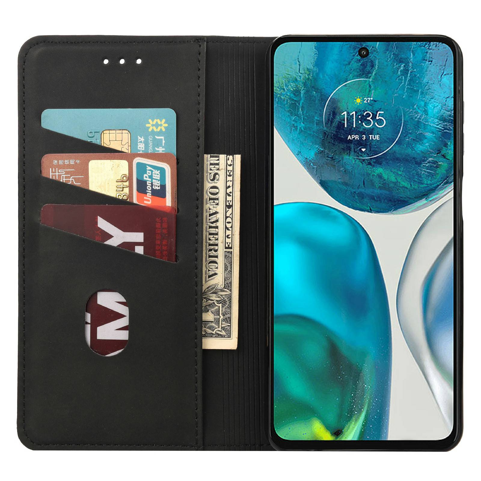 For Motorola Moto G52 4G/G82 5G Stylish Splicing Leather Phone Case Skin-touch Feeling Full Protection Stand Flip Folio Wallet Cover Black
For Motorola Moto G52 4G/G82 5G Stylish Splicing Leather Phone Case Skin-touch Feeling Full Protection Stand Flip Folio Wallet Cover Black