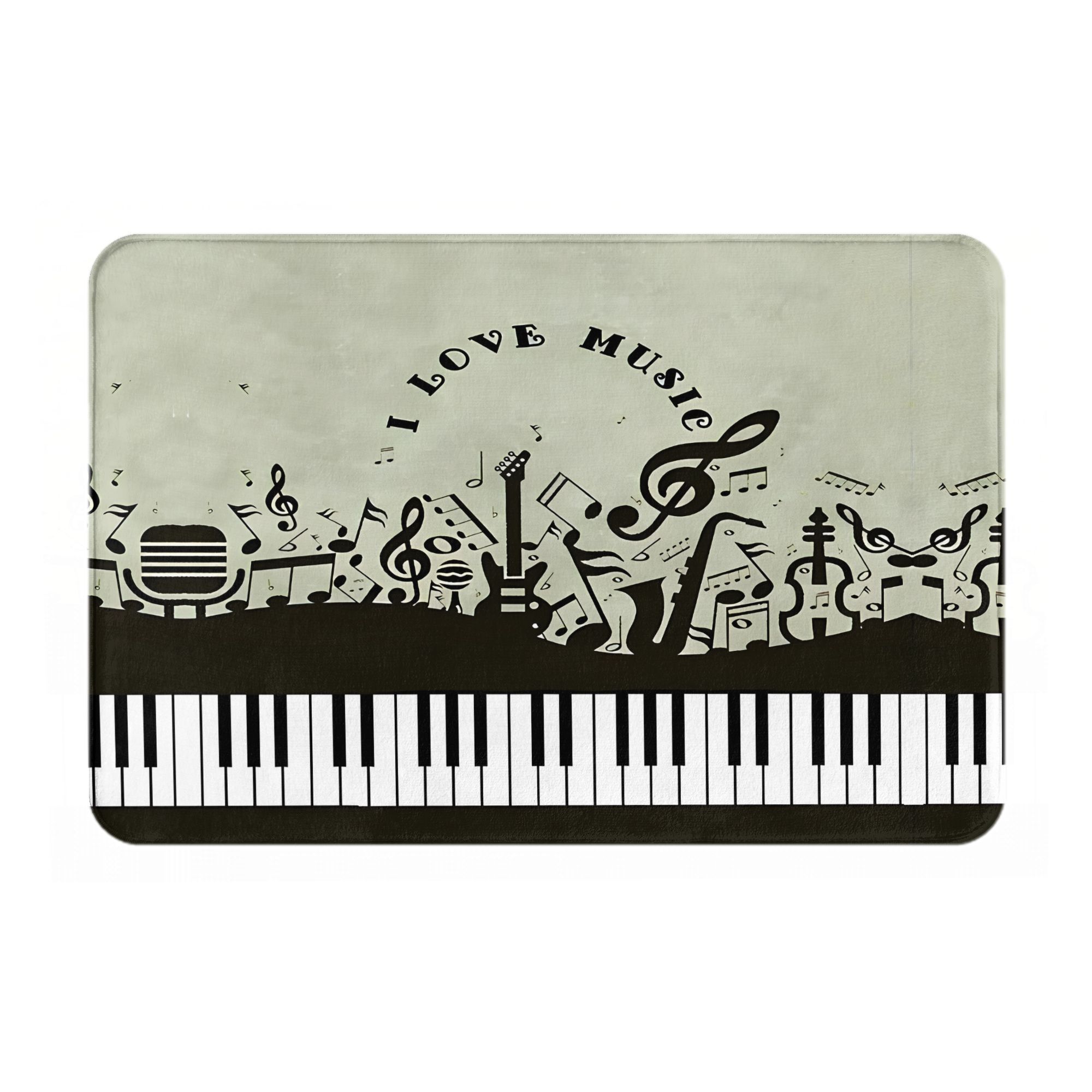 I Love Music Fashionable Style Door Mat Machine Washable for Bathroom Bedroom Living Room Entrance 40cm x 60cm
I Love Music Fashionable Style Door Mat Machine Washable for Bathroom Bedroom Living Room Entrance 40cm x 60cm