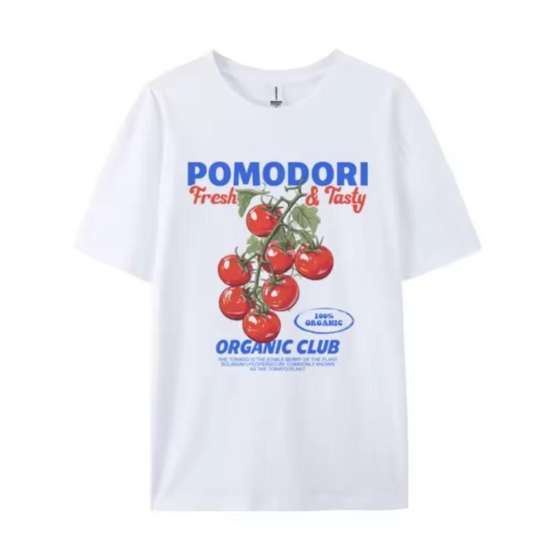 American Retro Aesthetic Countryside Tomato Pattern Gourmet Vacation Commuting INS Casual Y2K Loose 100 Cotton Womens Tshirt S
American Retro Aesthetic Countryside Tomato Pattern Gourmet Vacation Commuting INS Casual Y2K Loose 100 Cotton Womens Tshirt S