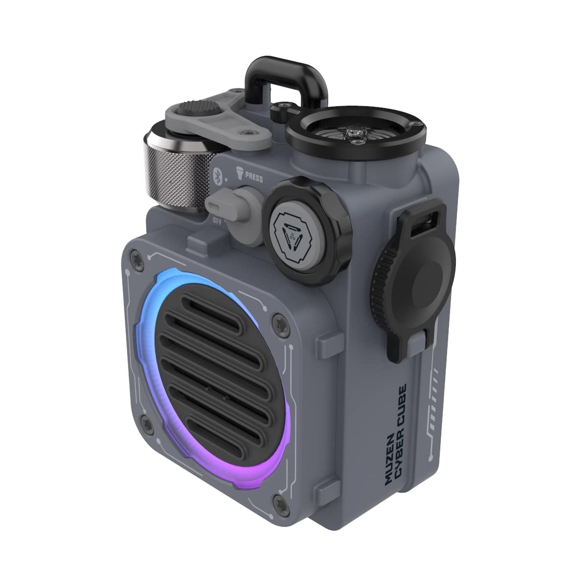 MUZEN CYBERCUBE Bluetooth Speaker MUZEN CYBERCUBE Bluetooth Speaker Compact Outdoor Heavy Bass IPX5 Waterproof Flashlight Type C Charging 10 Hours
MUZEN CYBERCUBE Bluetooth Speaker MUZEN CYBERCUBE Bluetooth Speaker Compact Outdoor Heavy Bass IPX5 Waterproof Flashlight Type C Charging 10 Hours
