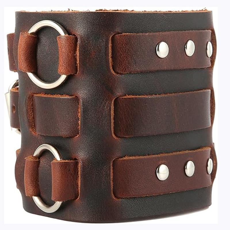 Wide Cuff Wrap Gothic Wristband Punk Rock Biker Wide Strap Leather Bracelet
Wide Cuff Wrap Gothic Wristband Punk Rock Biker Wide Strap Leather Bracelet