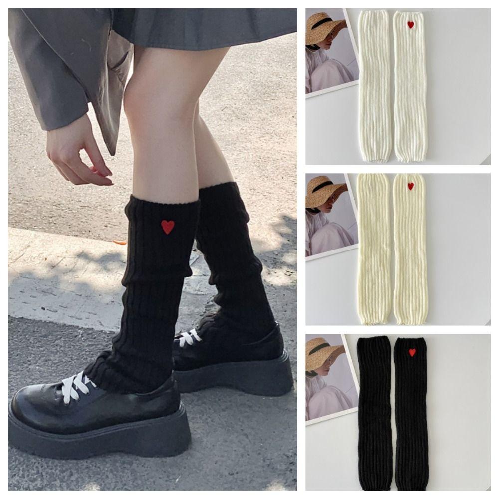 Embroidered Knitted Leg Cover Japanese Style Ballet Guards Socks Love Heart Leg Warmers Lady
Embroidered Knitted Leg Cover Japanese Style Ballet Guards Socks Love Heart Leg Warmers Lady
