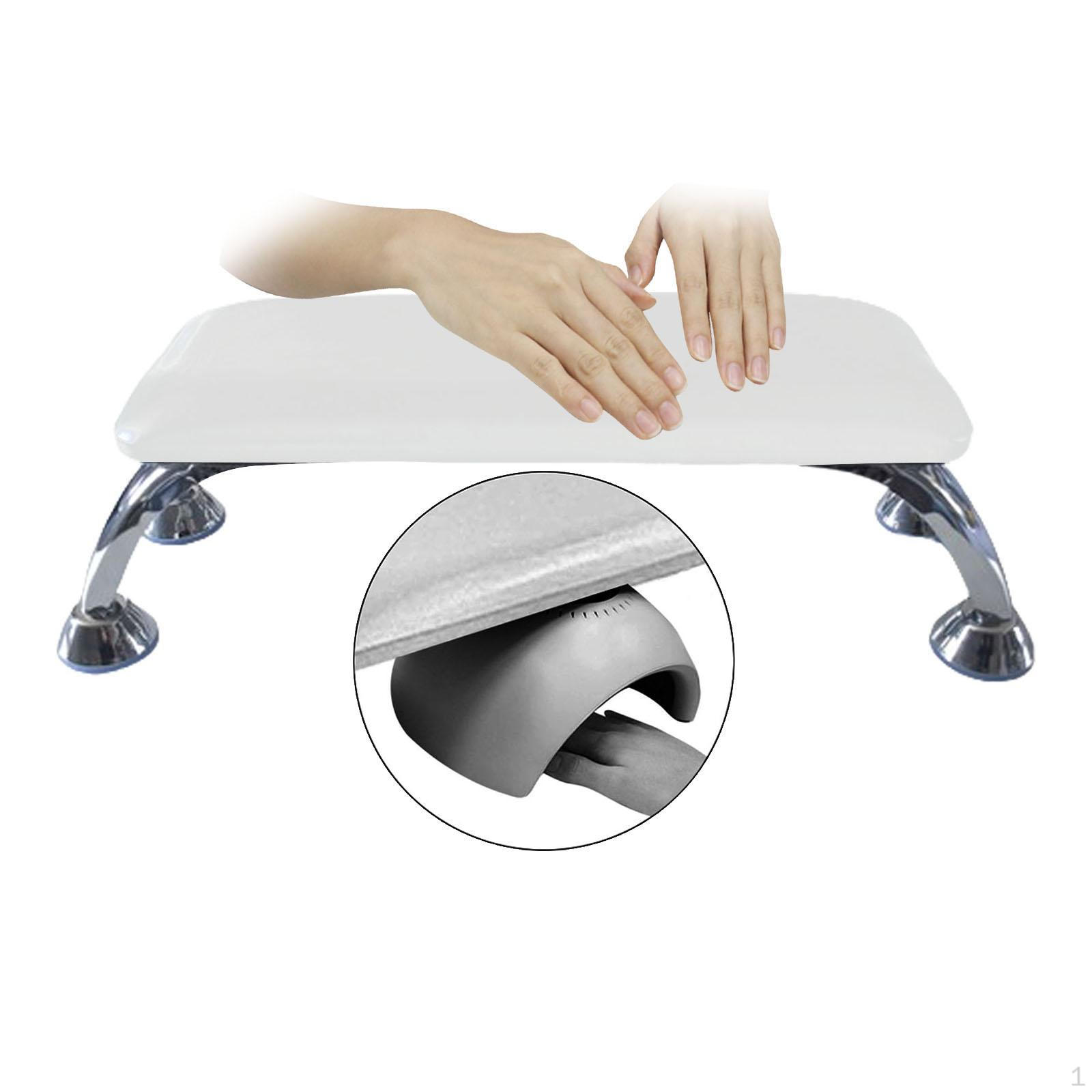 Manicure Hand Rest Holder, Ergonomic Leather Cushion, Professional Accessory for Nail Technicians White and silver
Manicure Hand Rest Holder, Ergonomic Leather Cushion, Professional Accessory for Nail Technicians White and silver
