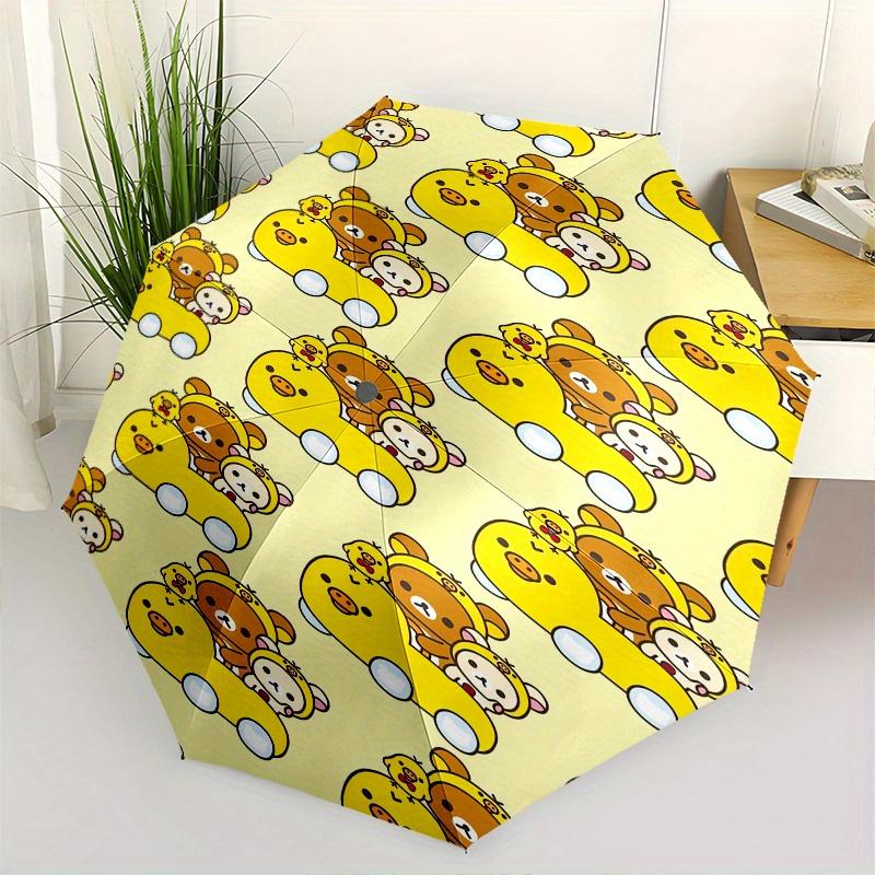 Rilakkuma,Yellow Automatic Folding Umbrella-Simple 8-Rib Design, Bright Cartoon Pattern, Durable Iron Frame, Suitable For Travel, Outdoor, B
Rilakkuma,Yellow Automatic Folding Umbrella-Simple 8-Rib Design, Bright Cartoon Pattern, Durable Iron Frame, Suitable For Travel, Outdoor, B