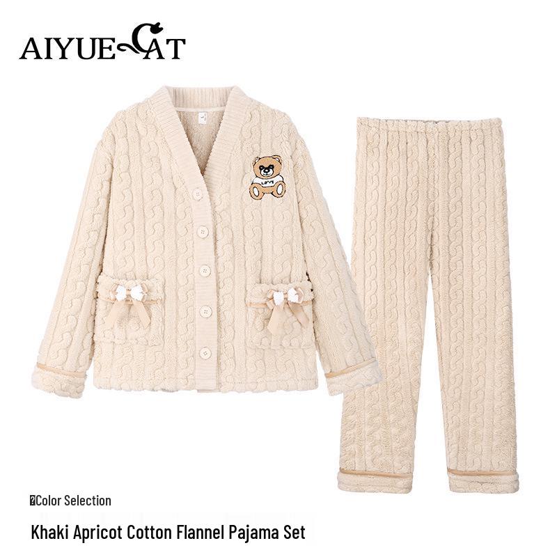 Women s Plus Velvet Bow Cartoon Pajama Set - Cozy, Warm, High-End Feel for Autumn/Winter XL абрикосовый/хаки
Women s Plus Velvet Bow Cartoon Pajama Set - Cozy, Warm, High-End Feel for Autumn/Winter XL абрикосовый/хаки