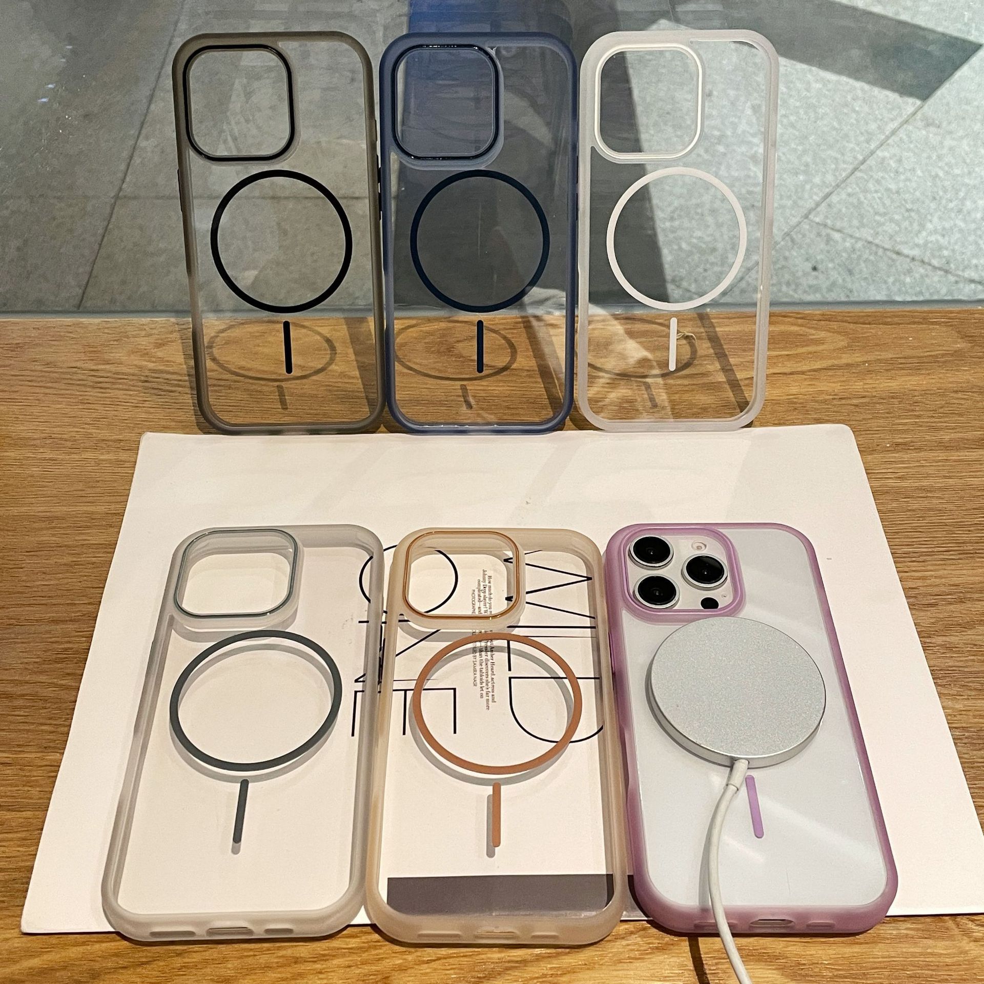 Suitable for IPhone16 Phone Case, Thin Ring N52 Magnetic Attraction, and Color Frame Protective Case for Apple 15promax iPhone11Promax
Suitable for IPhone16 Phone Case, Thin Ring N52 Magnetic Attraction, and Color Frame Protective Case for Apple 15promax iPhone11Promax