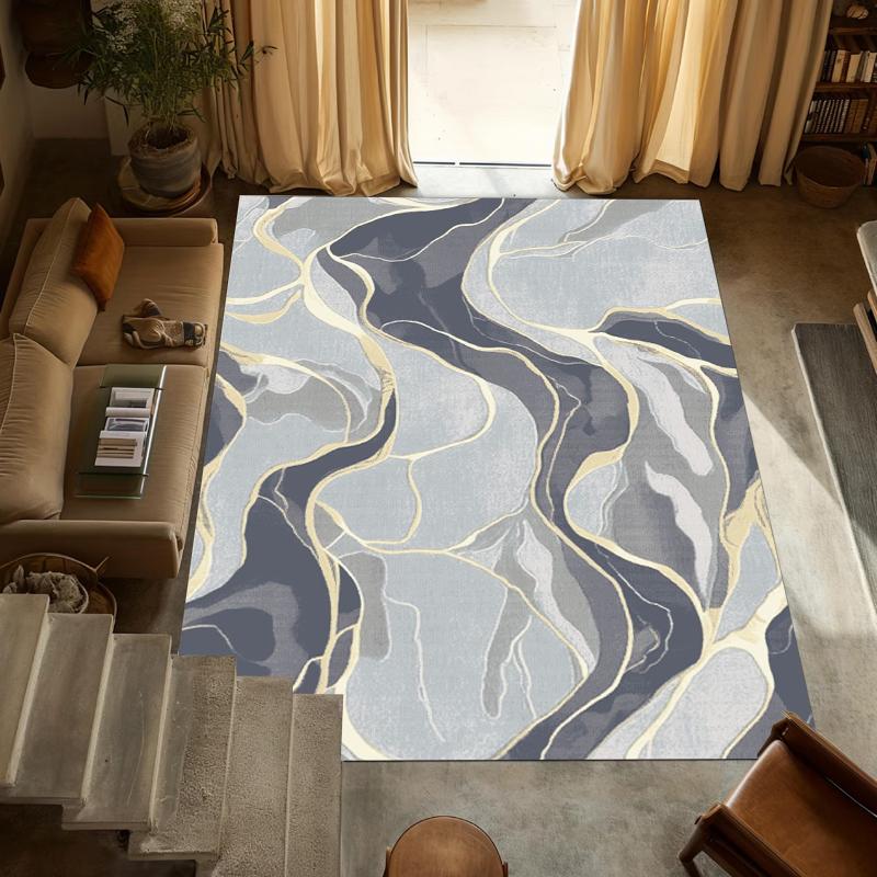 Luxe Marble Vein Area Rug Non Slip Washable Floor Carpet Abstract Gold and Grey Fluid Texture Design for Living Room Bedroom 40X60CM
Luxe Marble Vein Area Rug Non Slip Washable Floor Carpet Abstract Gold and Grey Fluid Texture Design for Living Room Bedroom 40X60CM