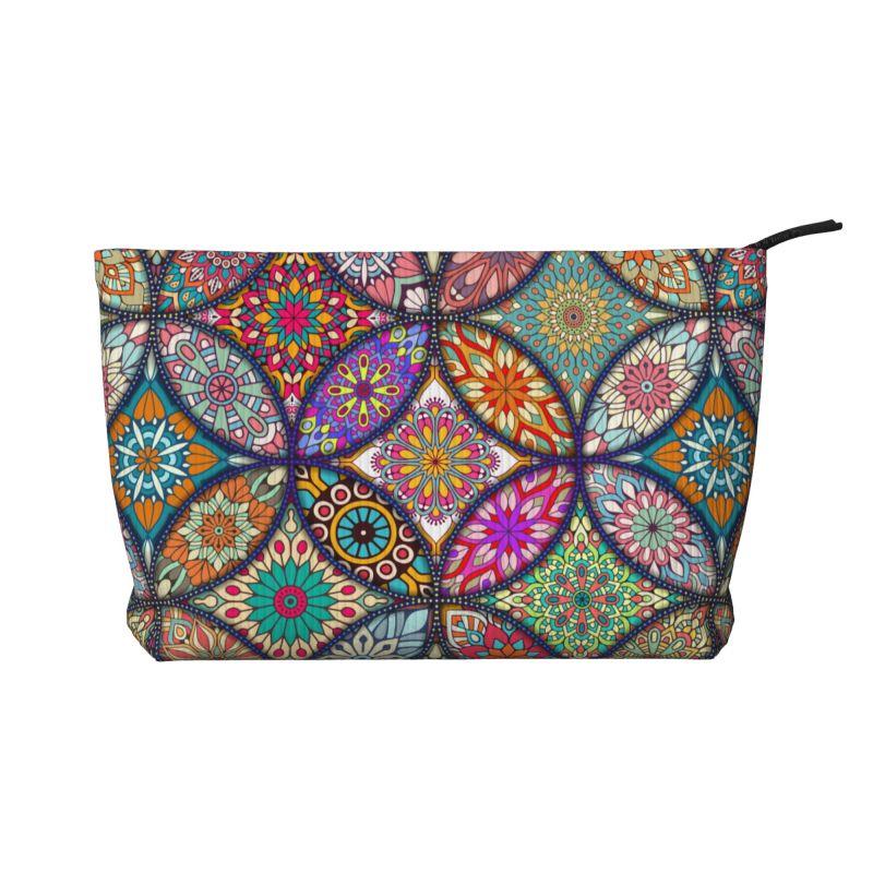 Boho Mandala Travel Makeup Bag Vintage Flower Cosmetic Bag Small Waterproof Zipper Women Purse Mini Portable Traveling Organizer
Boho Mandala Travel Makeup Bag Vintage Flower Cosmetic Bag Small Waterproof Zipper Women Purse Mini Portable Traveling Organizer