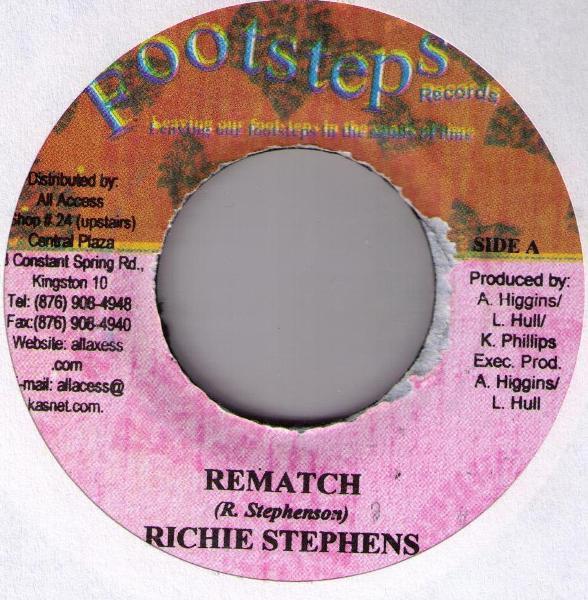 7inch Record RICHIE STEPHENS / JOAN GORDON - Rematch / T.K.O NONE Footsteps Recor 2002 Jamaica Reggae, Ska & Dub Used
7inch Record RICHIE STEPHENS / JOAN GORDON - Rematch / T.K.O NONE Footsteps Recor 2002 Jamaica Reggae, Ska & Dub Used