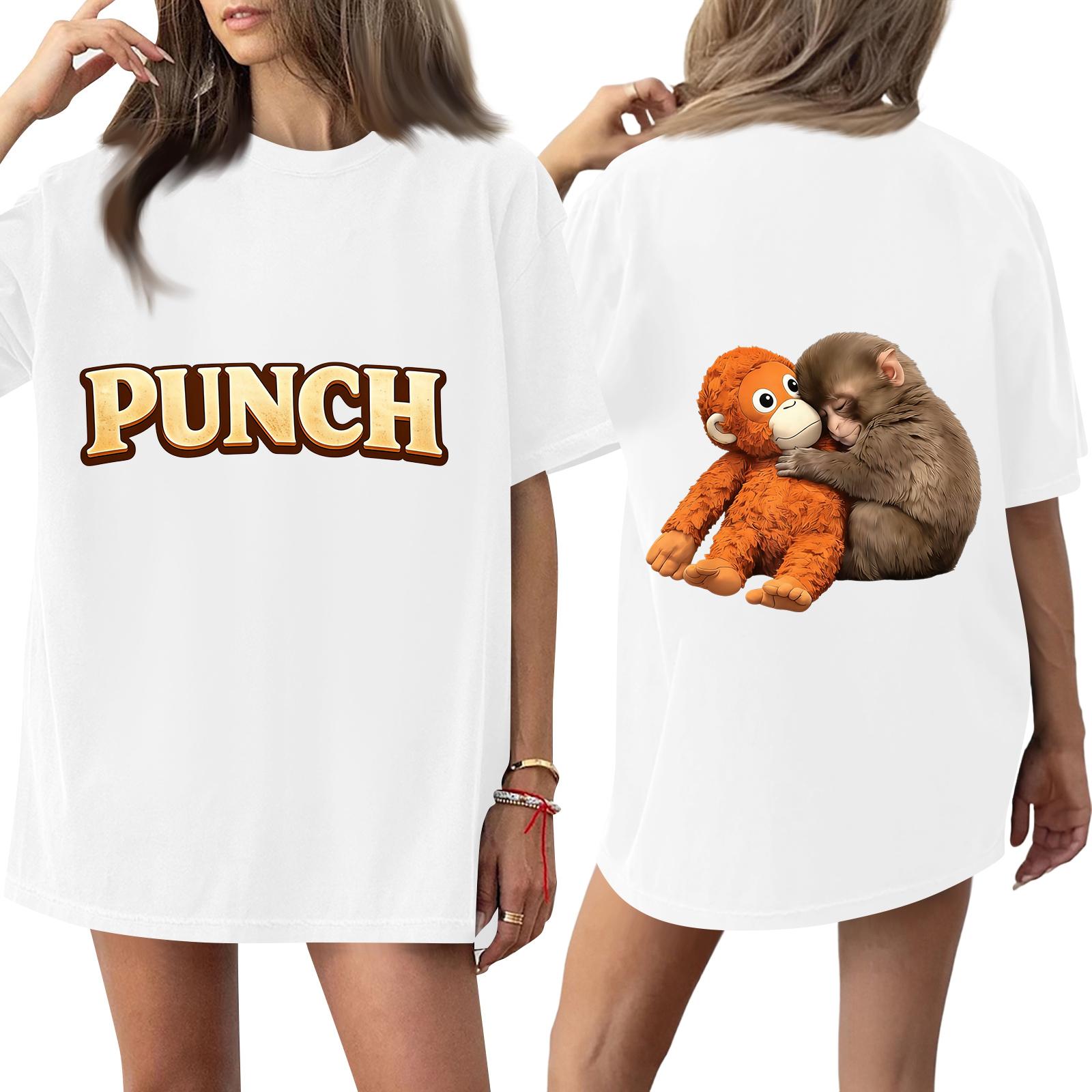 Women s Casual Fashion Round Neck Monkey Print Short Sleeve T-Shirt Top XL білий
Women s Casual Fashion Round Neck Monkey Print Short Sleeve T-Shirt Top XL білий