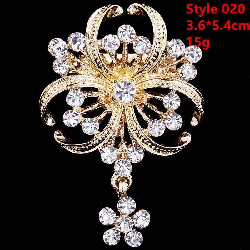 DIEZI Luxury Gold Silver Color Crystal Brooches for Women Girls Wedding Bridal Bouquet Water Drop Flower Brooch Pins Accessories
DIEZI Luxury Gold Silver Color Crystal Brooches for Women Girls Wedding Bridal Bouquet Water Drop Flower Brooch Pins Accessories