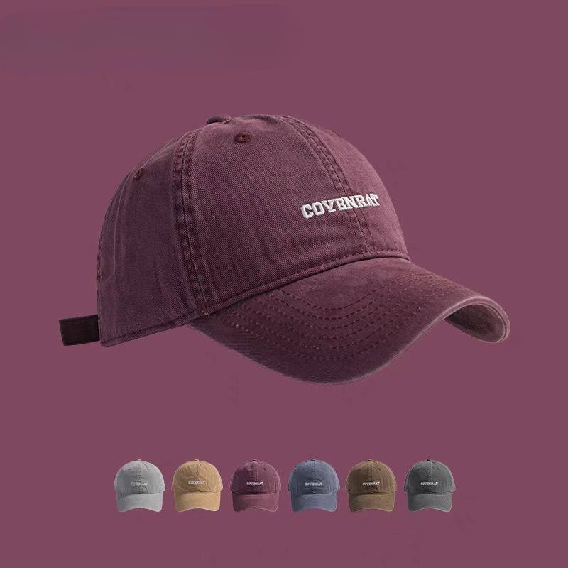 Washed Old Letter Embroidered Baseball Cap for Men and Women Korean Style Simple and Versatile Washing Cotton Duckbill Cap Adjustable
Washed Old Letter Embroidered Baseball Cap for Men and Women Korean Style Simple and Versatile Washing Cotton Duckbill Cap Adjustable