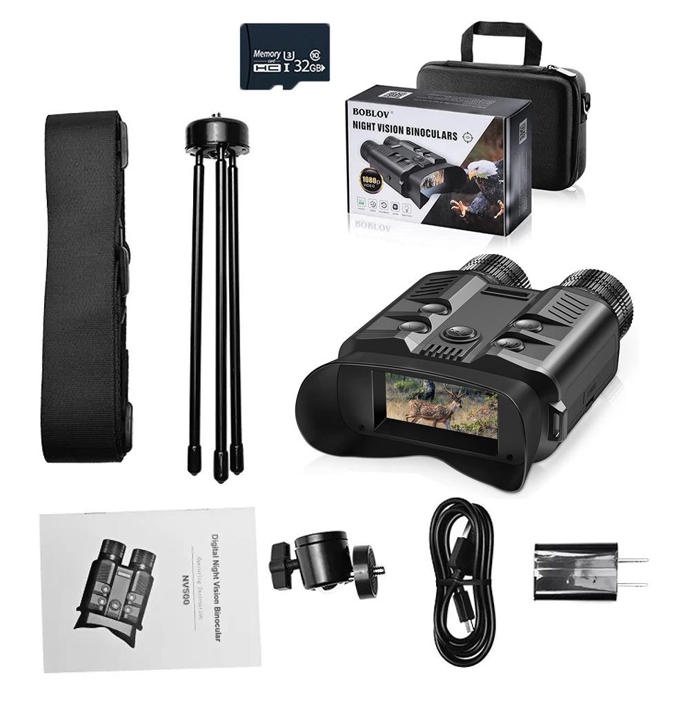 1080p HD бінокулярний телескоп 5x оптичний 8x цифровий зум 500m інфрачервона камера нічного бачення для полювання кемпінгу з карткою 32 Гб Standard Kit
1080p HD бінокулярний телескоп 5x оптичний 8x цифровий зум 500m інфрачервона камера нічного бачення для полювання кемпінгу з карткою 32 Гб Standard Kit