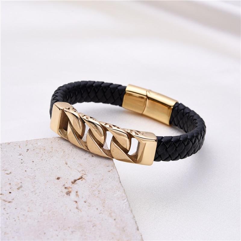 Adults Bracelet Fine Workmanship High Toughness Leather Male Bangle Hip-Hop Fashion Jewelry Male Bracelet for Boyfriend 21cm
Adults Bracelet Fine Workmanship High Toughness Leather Male Bangle Hip-Hop Fashion Jewelry Male Bracelet for Boyfriend 21cm