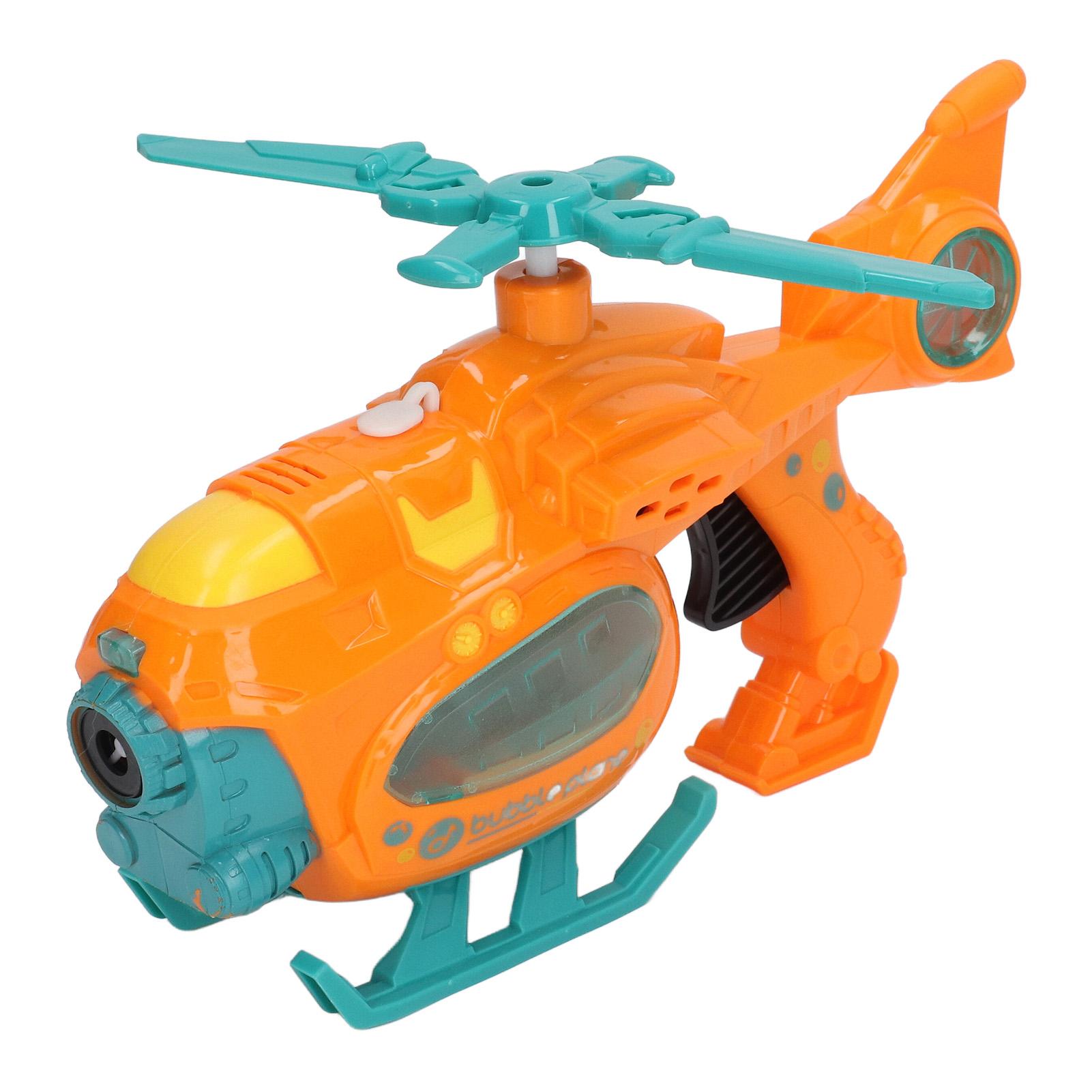Bubble Blowing Toy Helicopter Shape Sound Light Battery Powered Automatic Bubble Making Toy Orange помаранчевий
Bubble Blowing Toy Helicopter Shape Sound Light Battery Powered Automatic Bubble Making Toy Orange помаранчевий