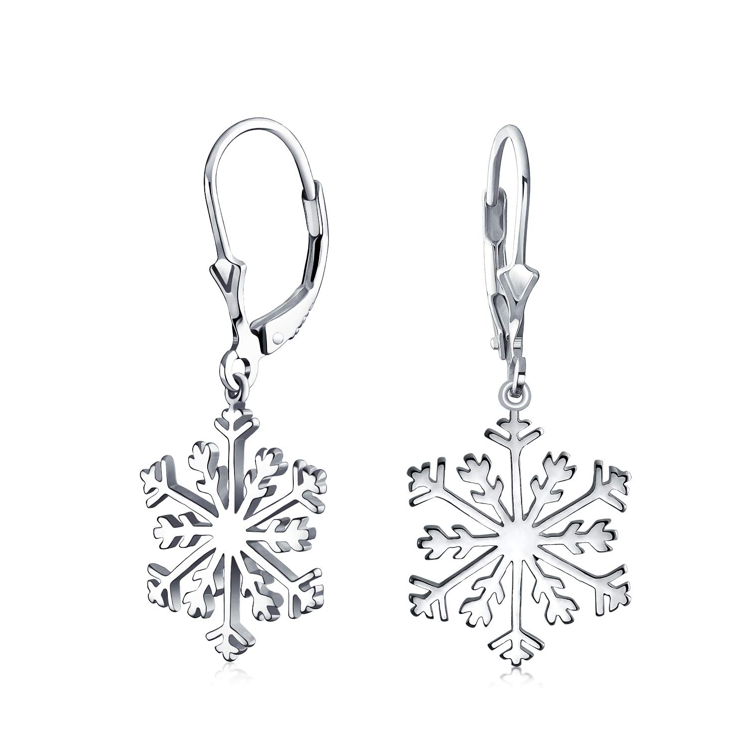 Christmas Holiday Party Snowflake Dangle Earrings Pendant with Polished Sterling Silver Lever Back for Women and Classic .925 Teens
Christmas Holiday Party Snowflake Dangle Earrings Pendant with Polished Sterling Silver Lever Back for Women and Classic .925 Teens