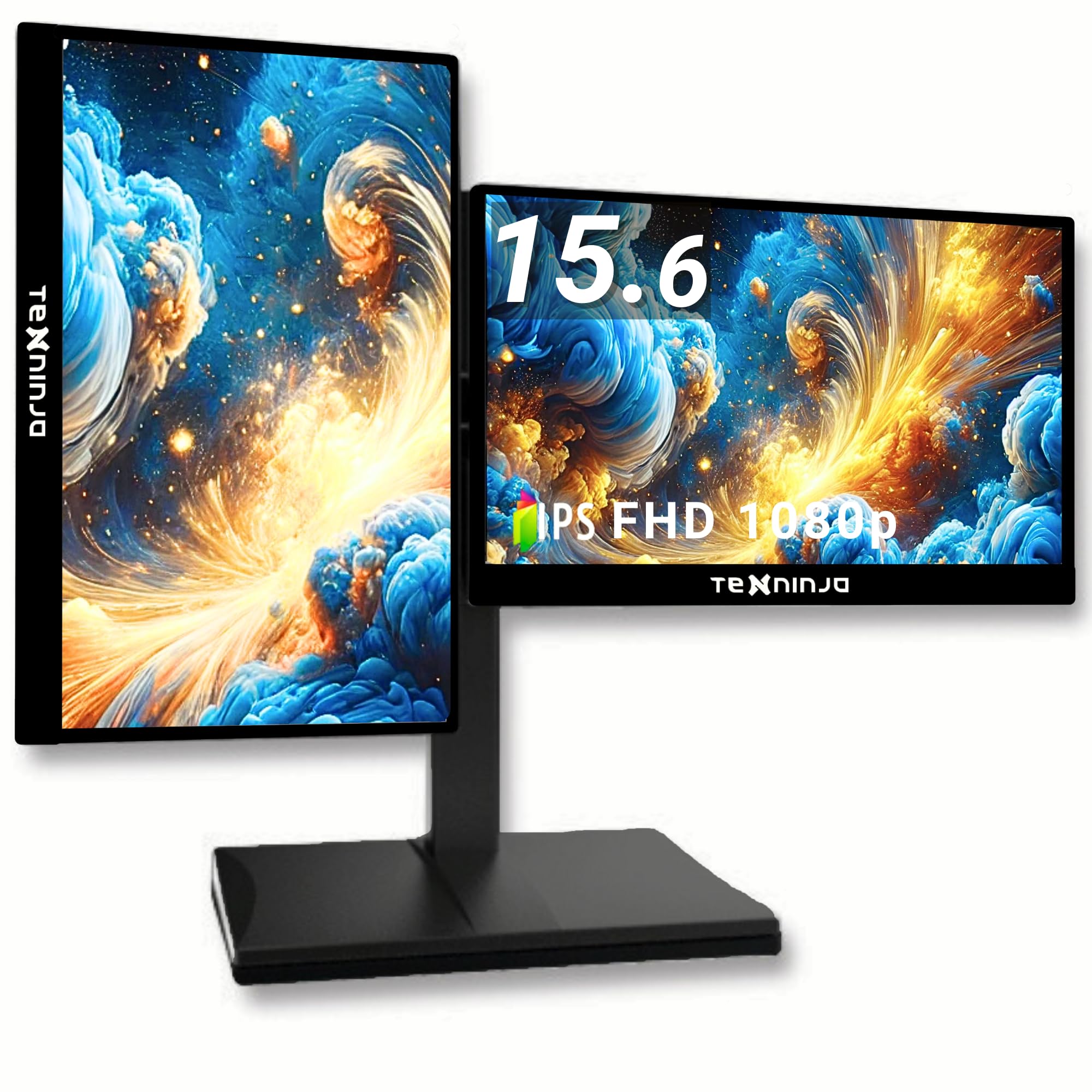 TEXNINJA PC Monitor Dual Monitor inch USB Compatible Screen Rotation 2 Screen Desktop Monitor Creator Gaming 15.6 Type-C TENNINJA-View2 чорний
TEXNINJA PC Monitor Dual Monitor inch USB Compatible Screen Rotation 2 Screen Desktop Monitor Creator Gaming 15.6 Type-C TENNINJA-View2 чорний
