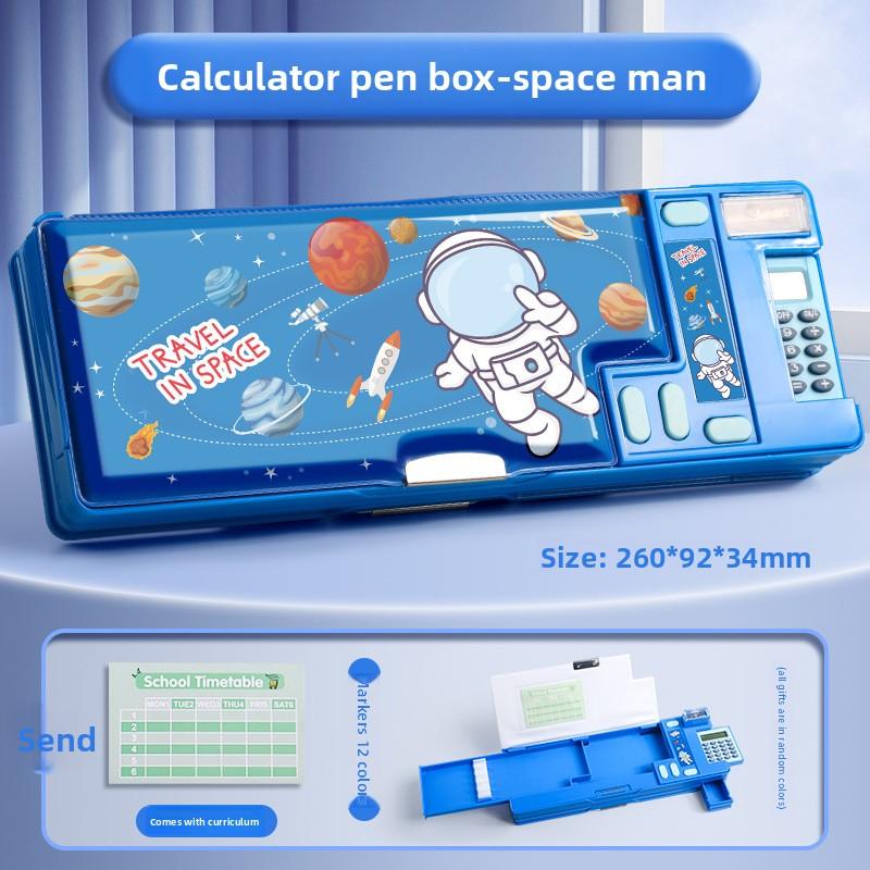 Студенческий пластиковый пенал Милый мультяшный детский калькулятор Многофункциональный пенал Большой вместимости для хранения
Студенческий пластиковый пенал Милый мультяшный детский калькулятор Многофункциональный пенал Большой вместимости для хранения