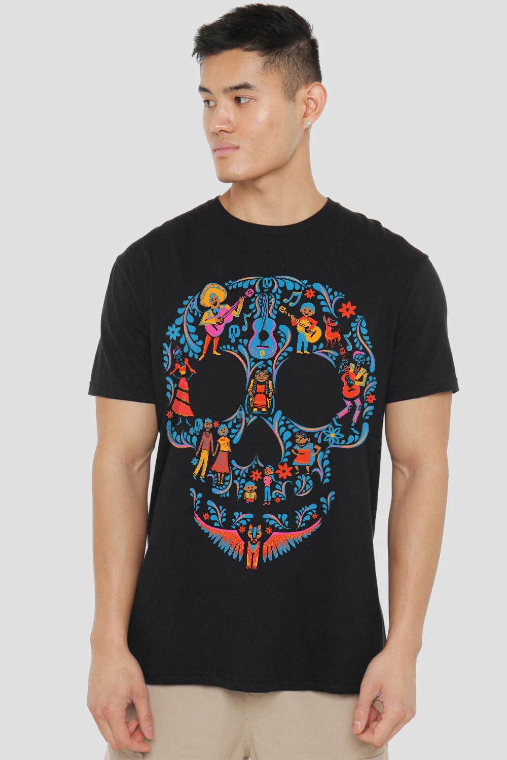 Coco Day Of The Dead Skull With Rivera Family - Mens T-Shirt S-2XL 2XL
Coco Day Of The Dead Skull With Rivera Family - Mens T-Shirt S-2XL 2XL