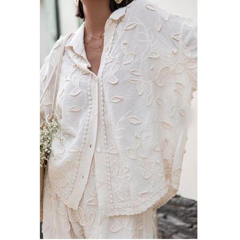 Western Style New Fashion Jacquard Shirts Trousers Two-piece Set Jacquard Shirt and Pants Set White Tops XL
Western Style New Fashion Jacquard Shirts Trousers Two-piece Set Jacquard Shirt and Pants Set White Tops XL