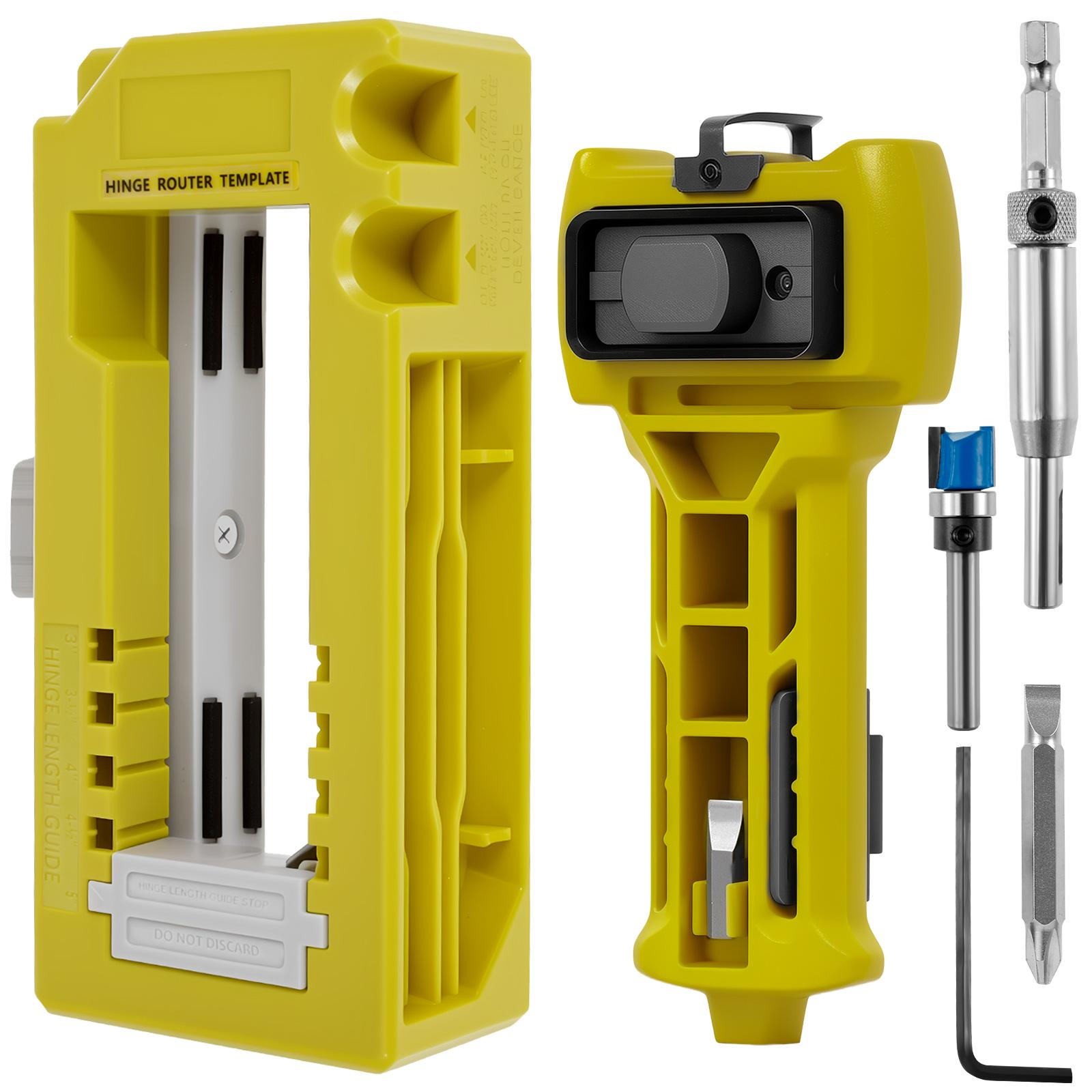 Door Hinge and Door Latch Installation Kit Portable Hinge Mortiser Template with Router Bit Wrench for Installation Woodworking
Door Hinge and Door Latch Installation Kit Portable Hinge Mortiser Template with Router Bit Wrench for Installation Woodworking